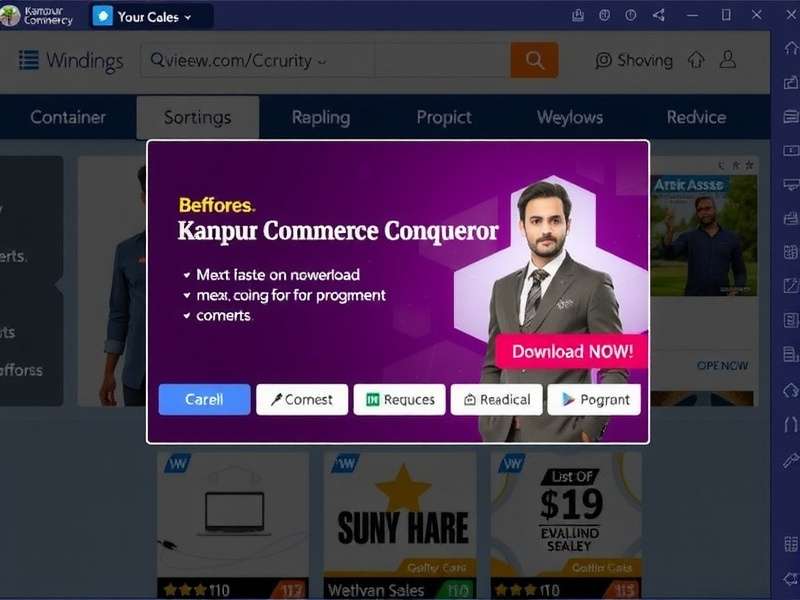 Kanpur Commerce Conqueror Download Screen